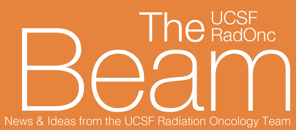 The Beam UCSF Radiation Oncology Newsletter banner logo cropped for site