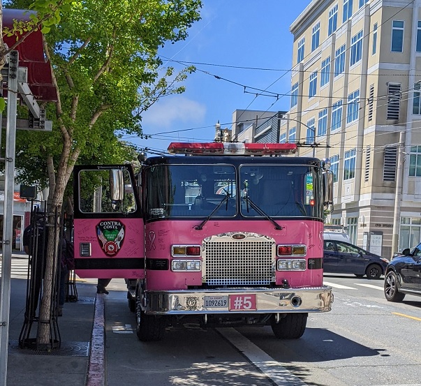 pink fire truck